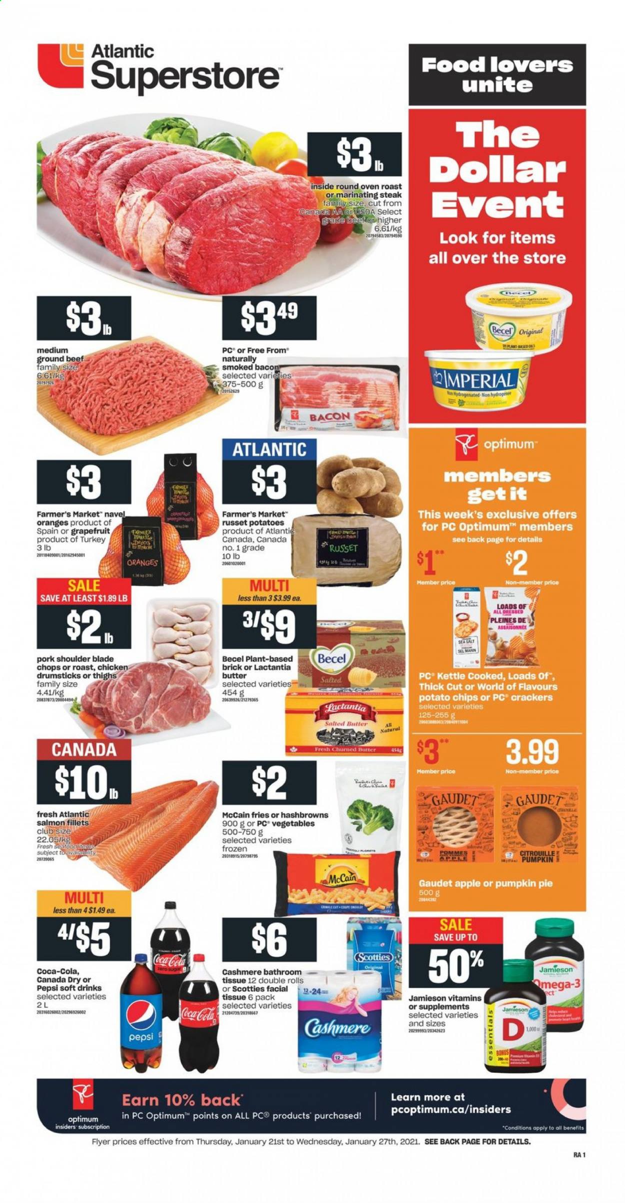 Atlantic Superstore flyer  - January 21, 2021 - January 27, 2021. Page 1.