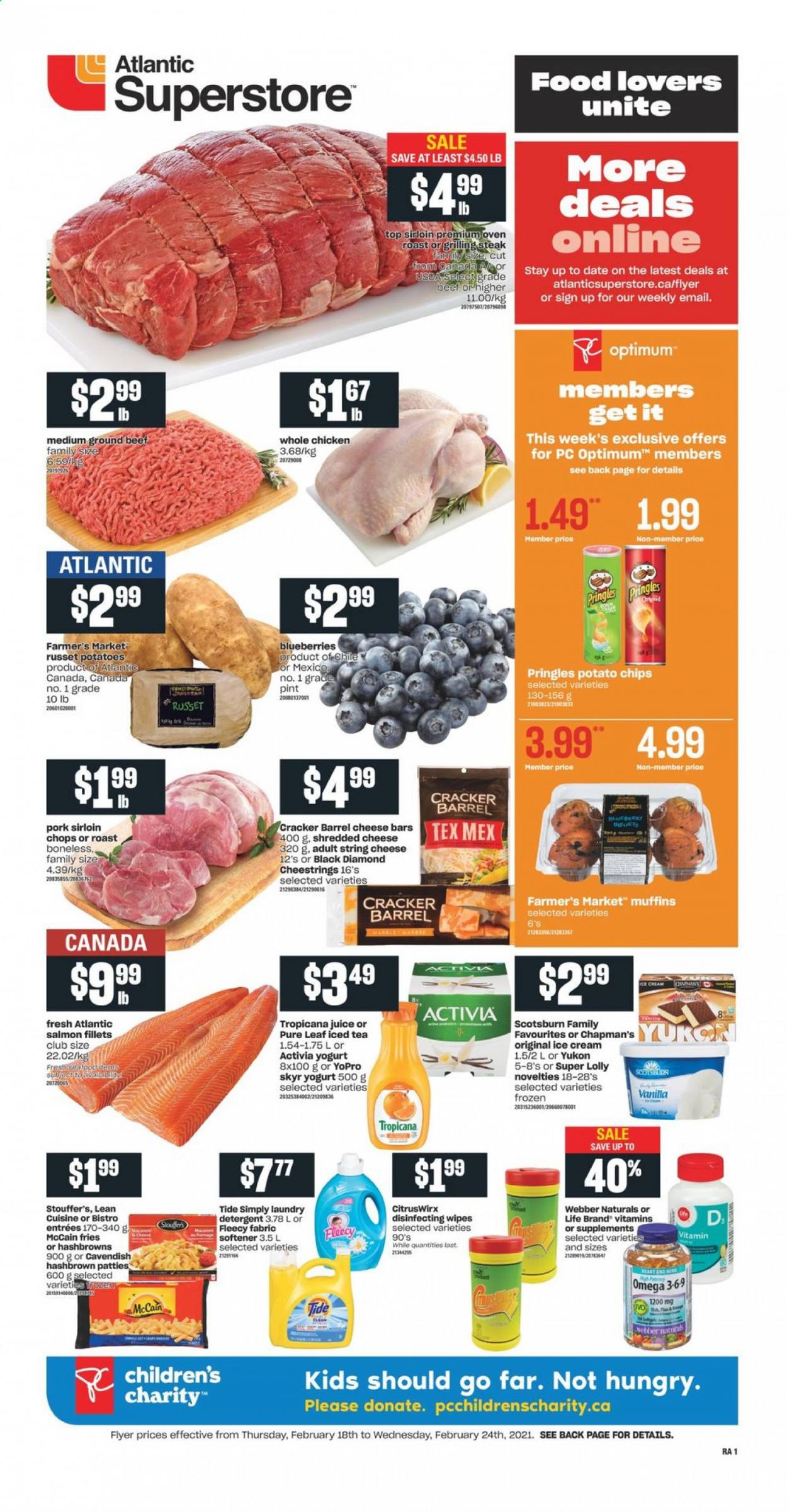 Atlantic Superstore flyer  - February 18, 2021 - February 24, 2021. Page 1.