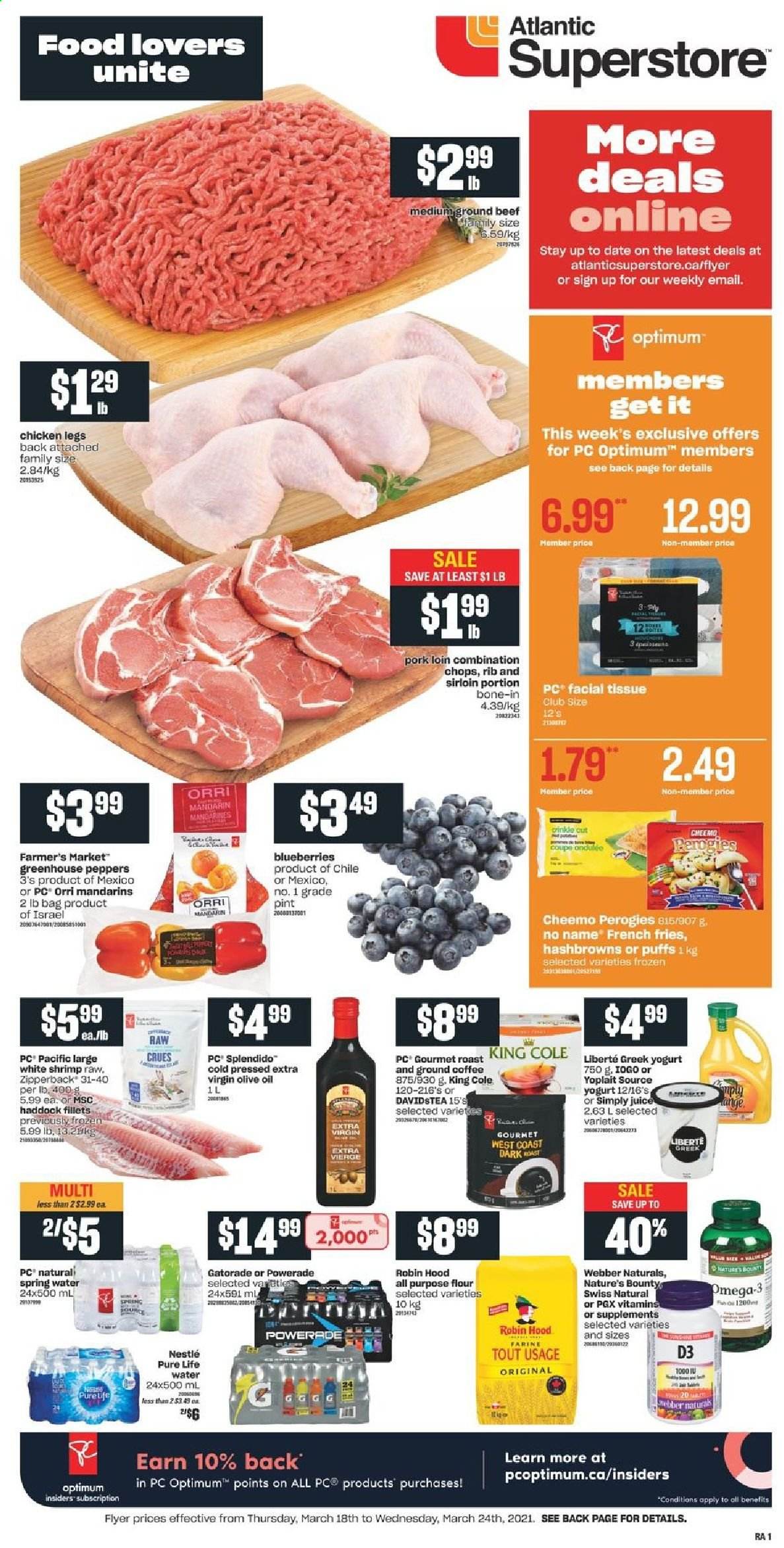 Atlantic Superstore flyer  - March 18, 2021 - March 24, 2021. Page 1.