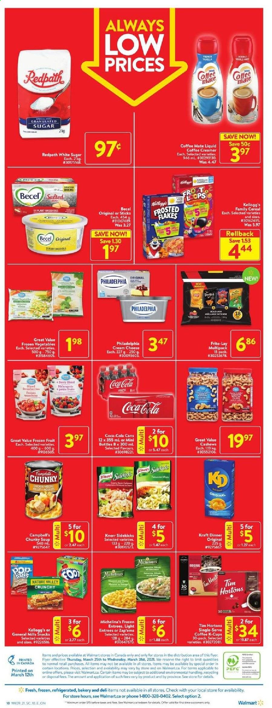 Walmart flyer  - March 25, 2021 - March 31, 2021. Page 4.