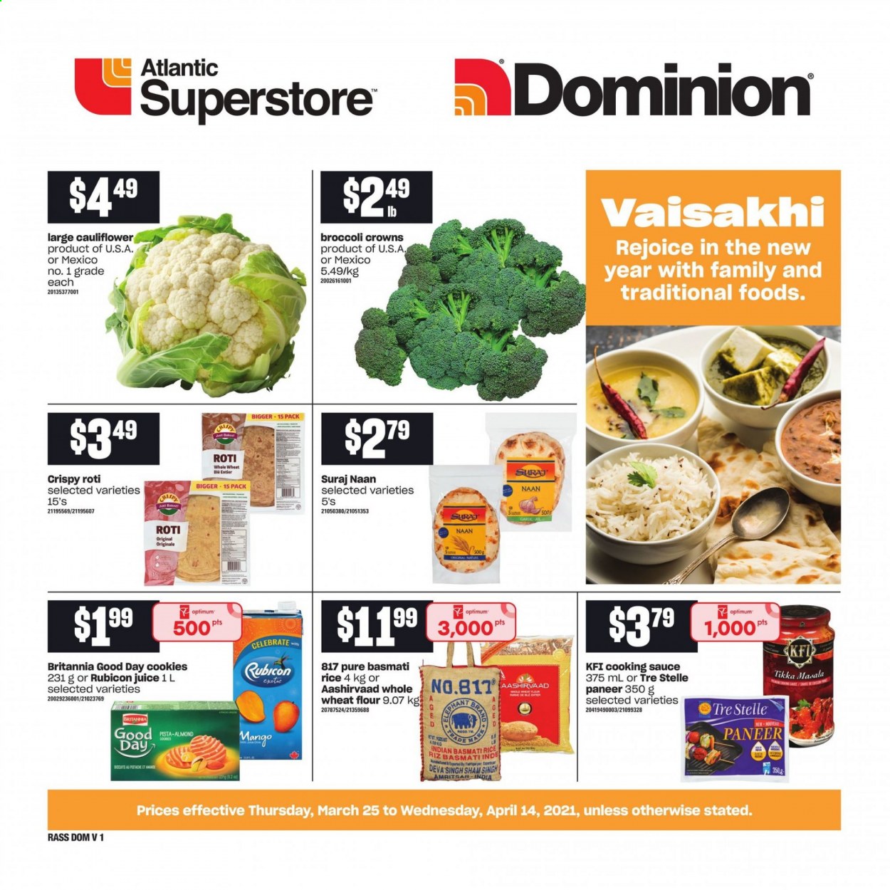 Atlantic Superstore flyer  - March 25, 2021 - April 14, 2021. Page 1.
