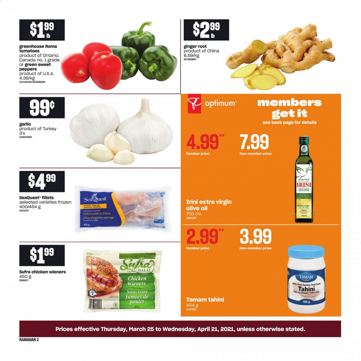 Atlantic Superstore flyer  - March 25, 2021 - April 21, 2021. Page 2.