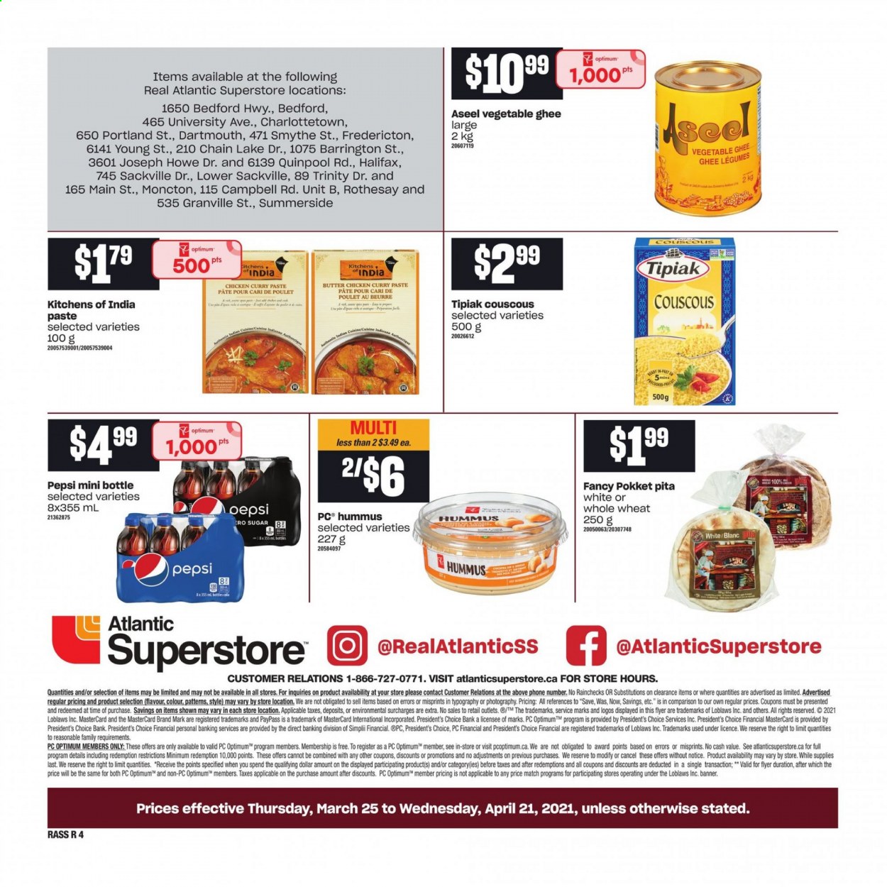 Atlantic Superstore flyer  - March 25, 2021 - April 21, 2021. Page 4.