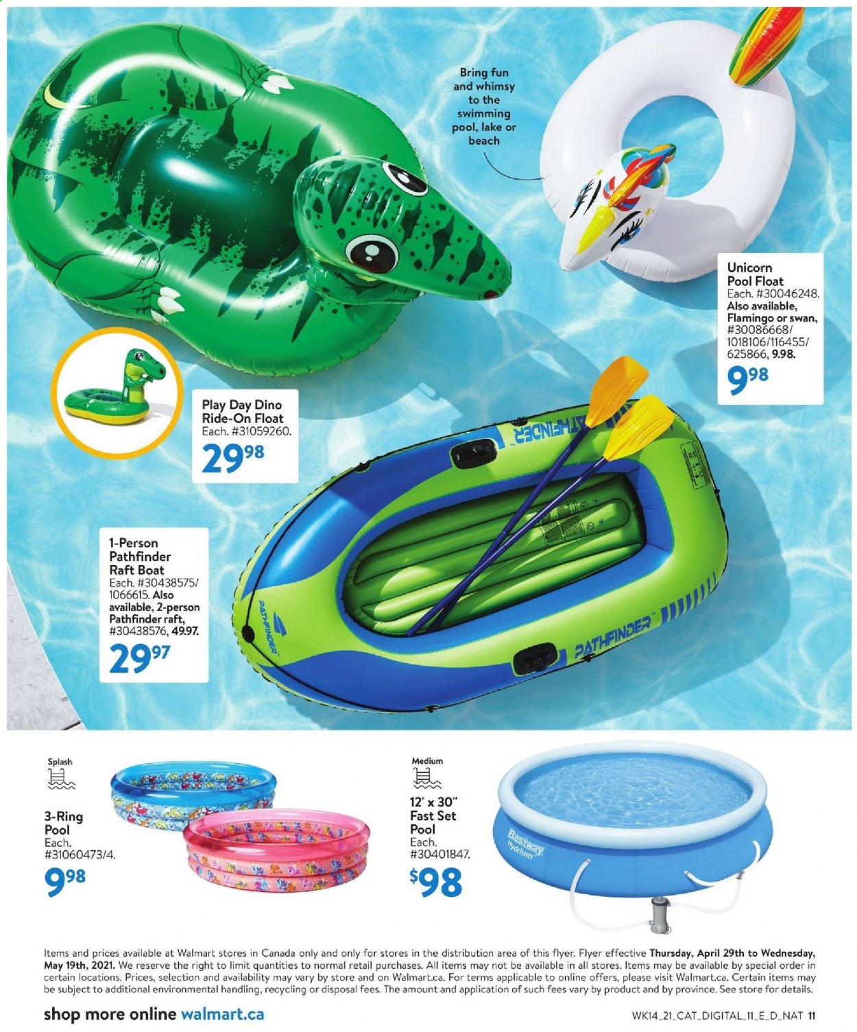 Walmart flyer  - April 29, 2021 - May 19, 2021. Page 11.