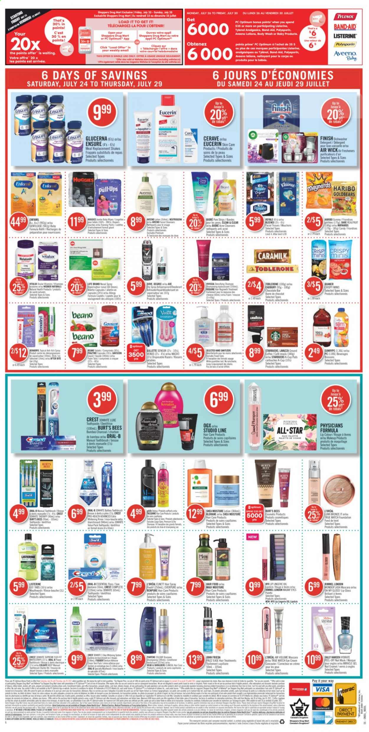 Shoppers Drug Mart flyer  - July 24, 2021 - July 29, 2021.