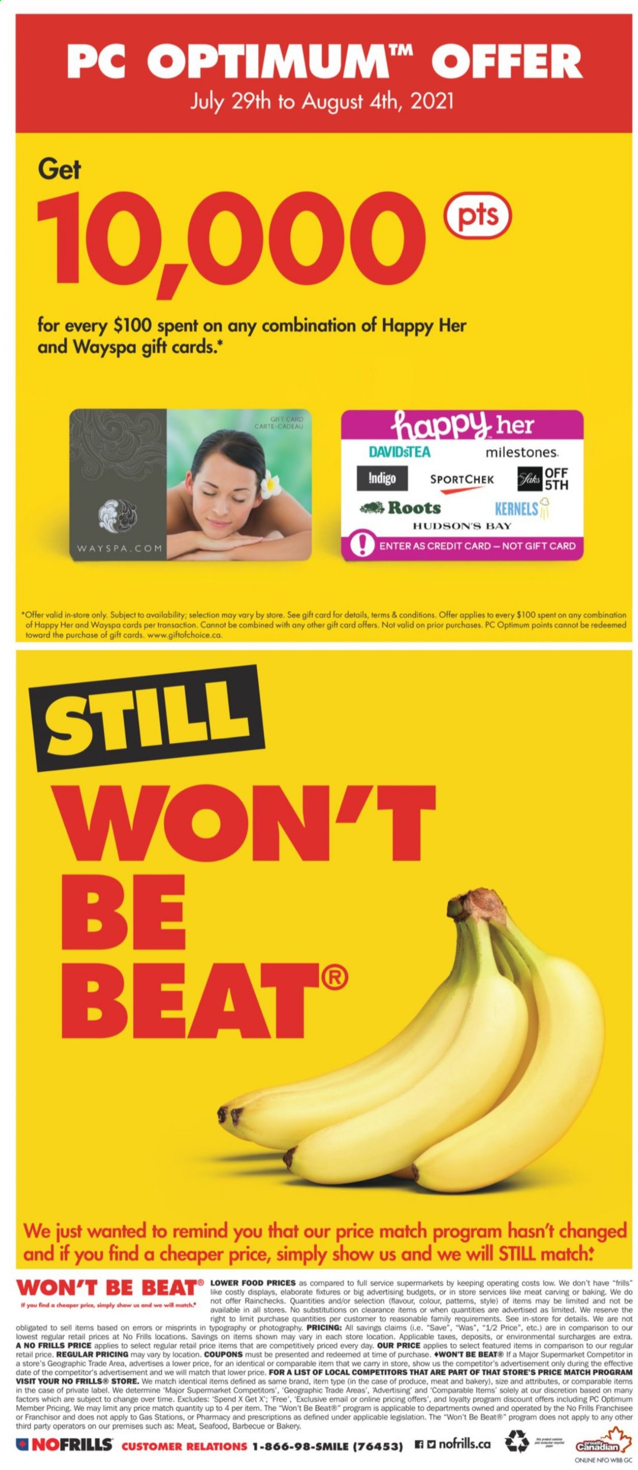 No Frills flyer  - July 29, 2021 - August 04, 2021.