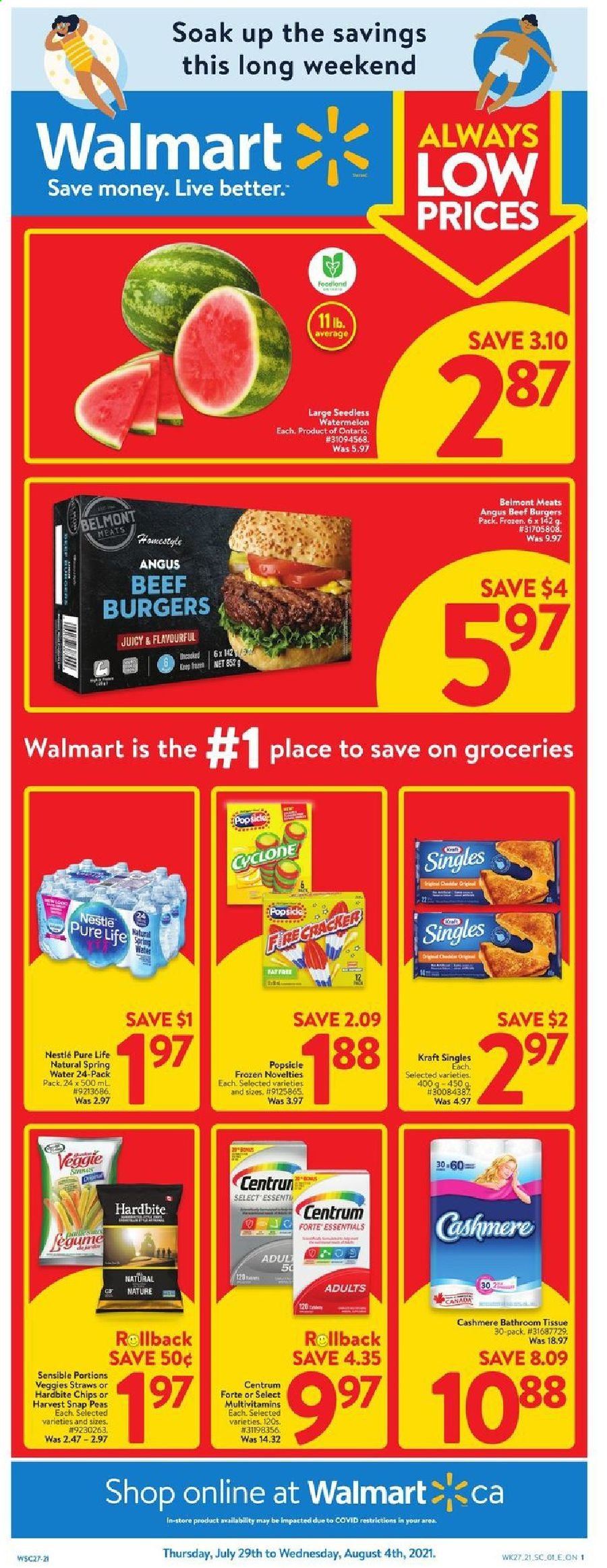 Walmart flyer  - July 29, 2021 - August 04, 2021. Page 1.