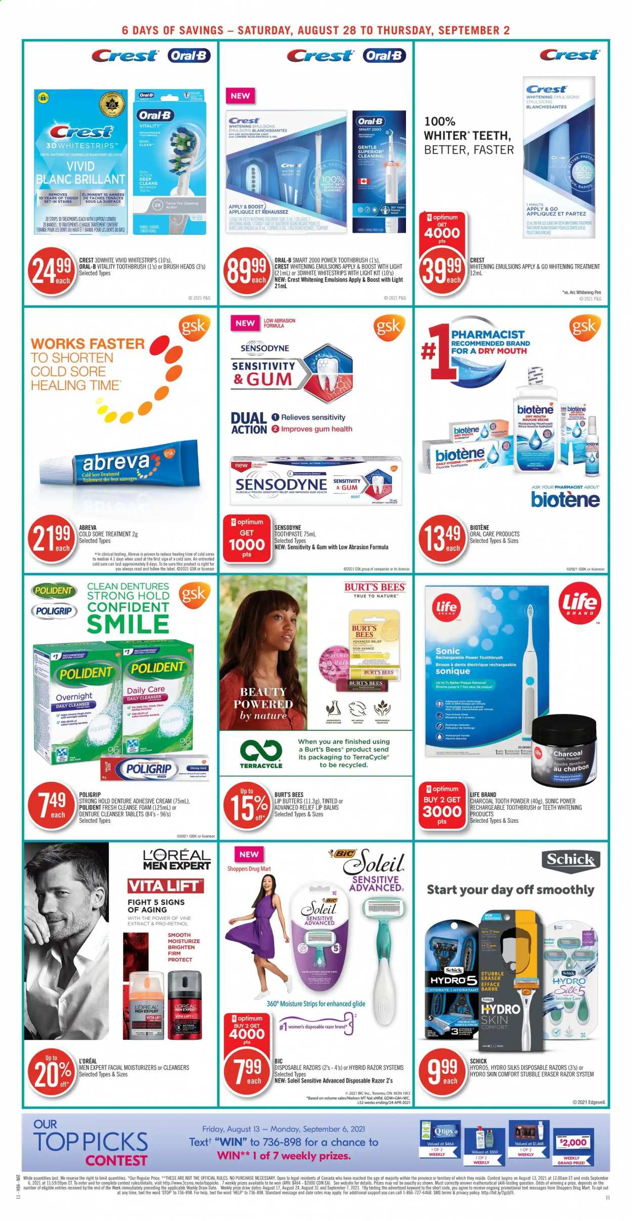 Shoppers Drug Mart flyer  - August 28, 2021 - September 02, 2021.