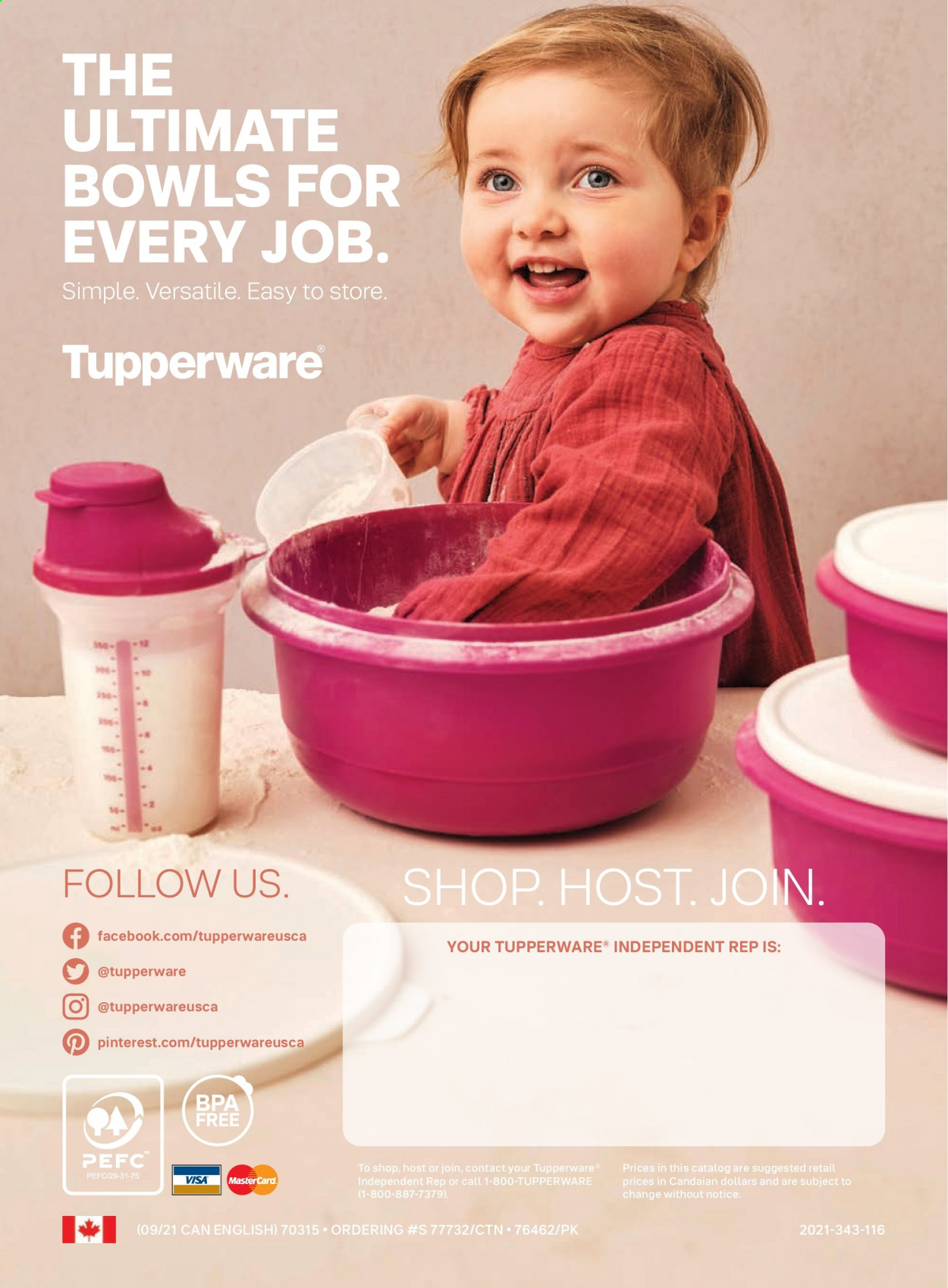 Tupperware flyer .