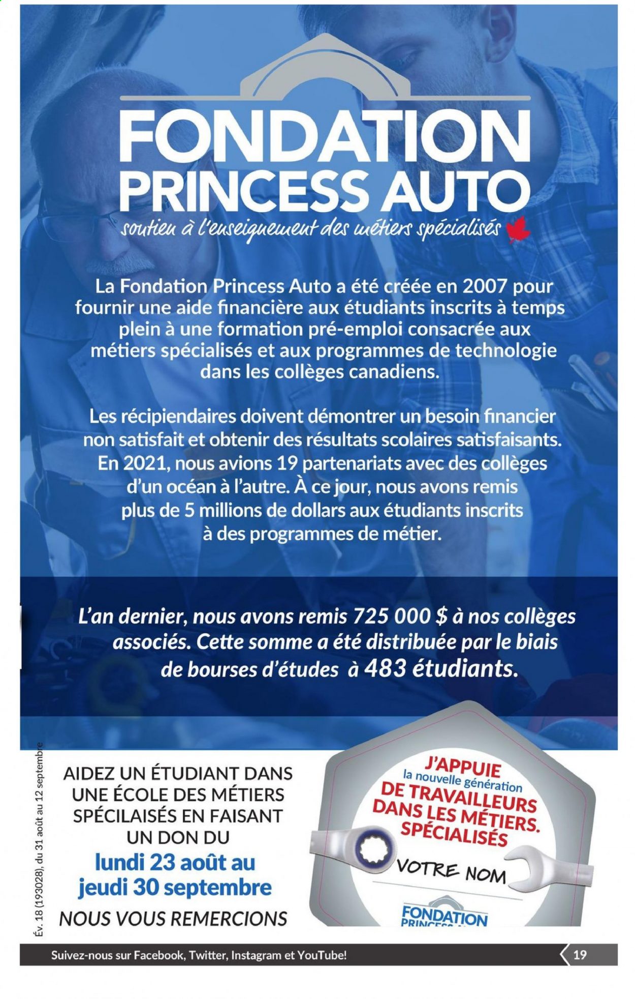 Princess Auto flyer  - August 31, 2021 - September 12, 2021.