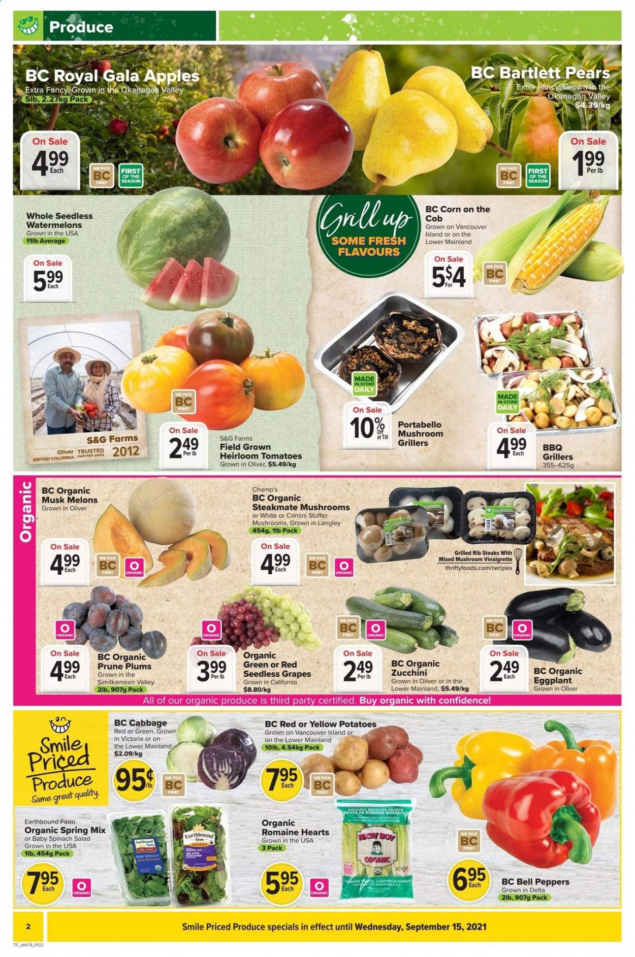 Thrifty Foods flyer  - September 02, 2021 - September 08, 2021.