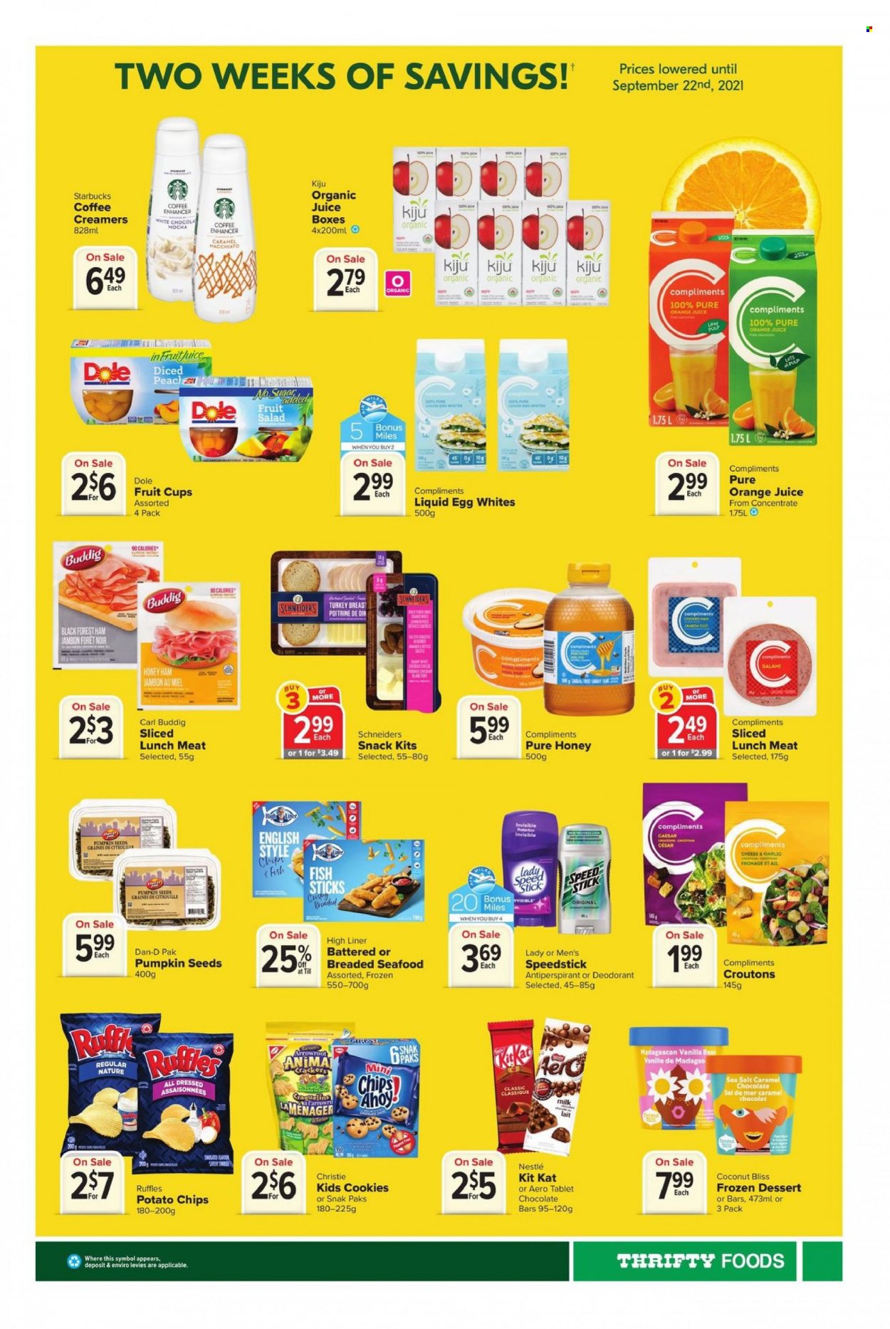 Thrifty Foods flyer  - September 09, 2021 - September 15, 2021.
