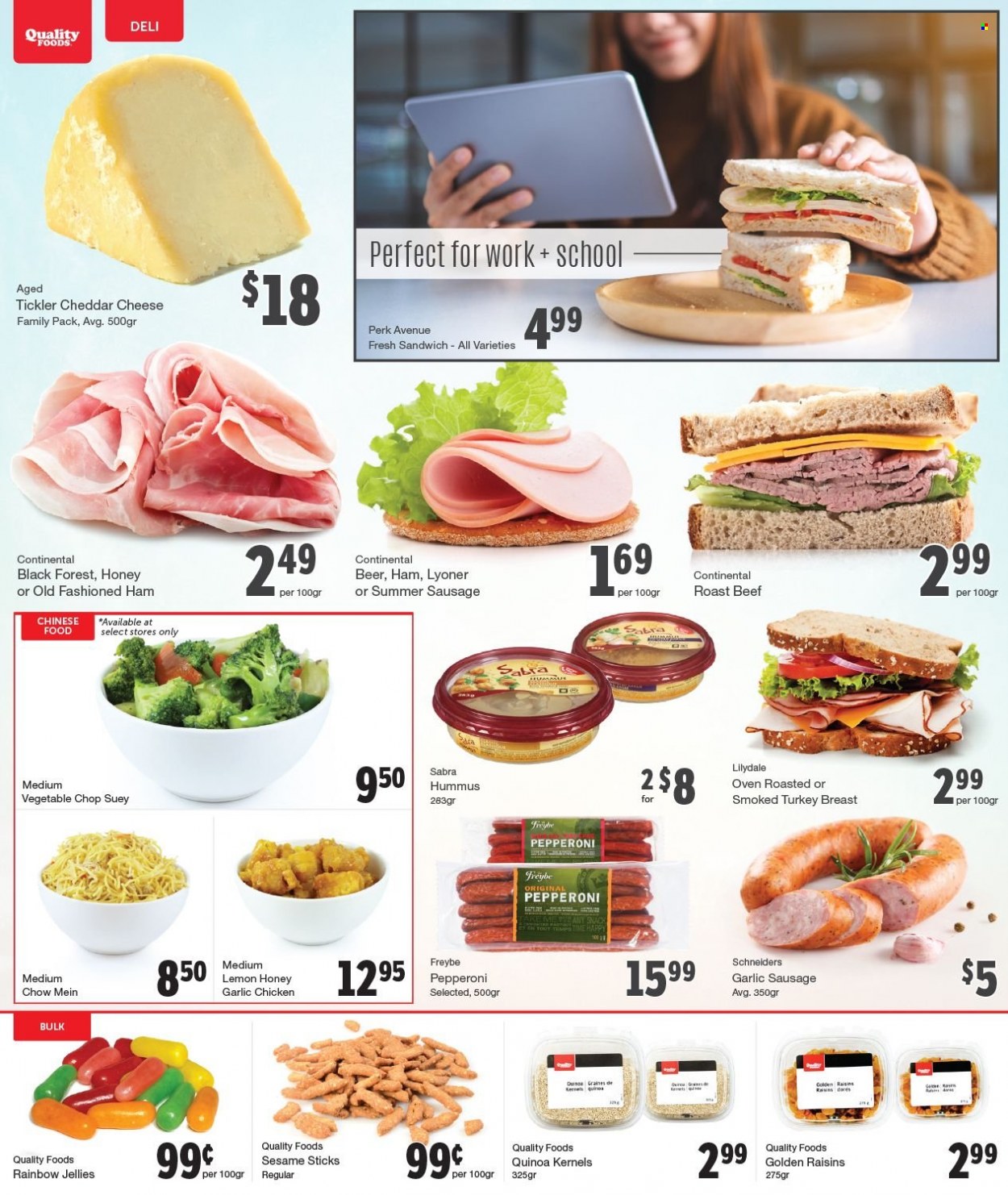 Quality Foods flyer  - September 13, 2021 - September 19, 2021.