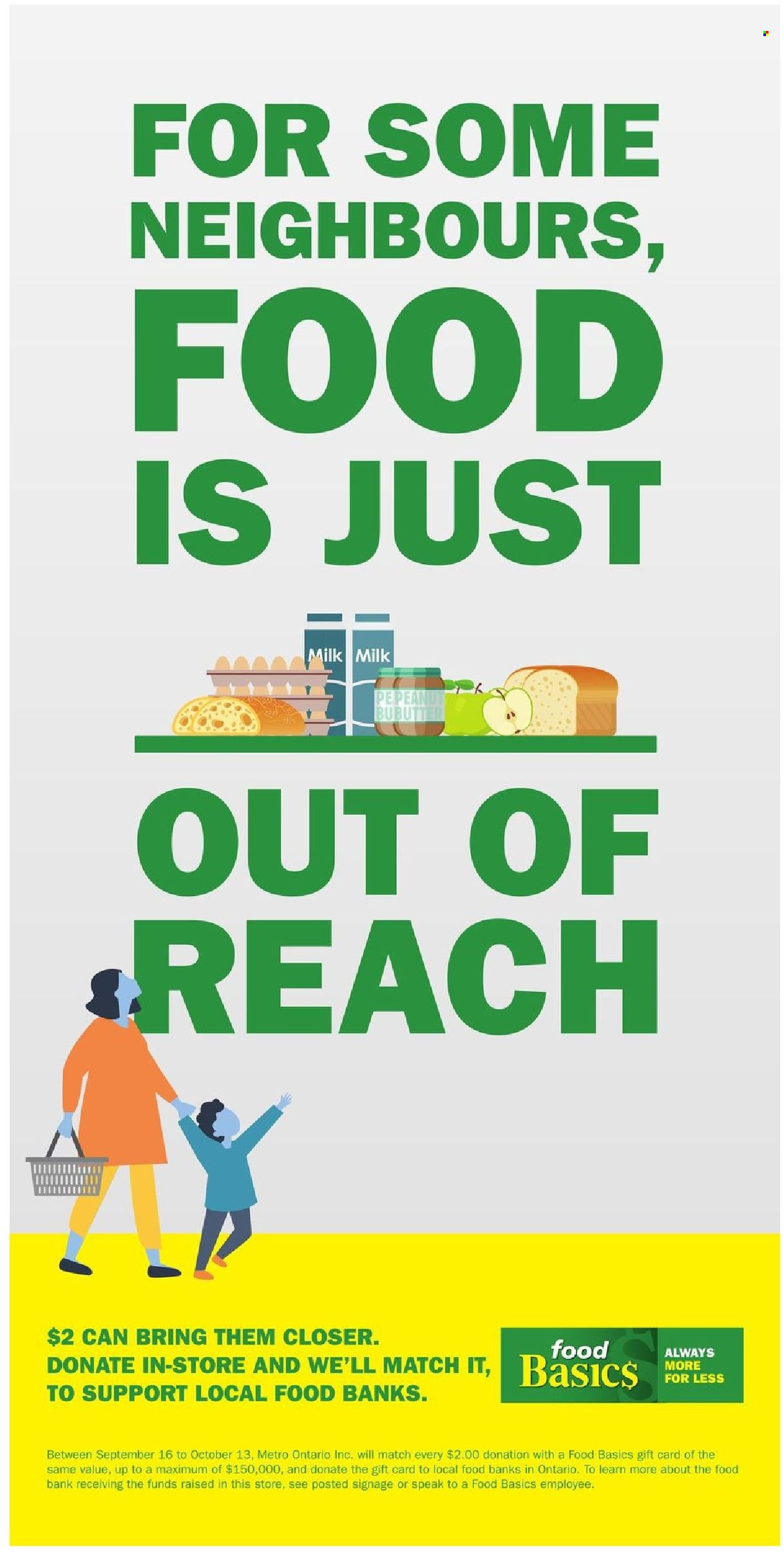 Food Basics flyer  - September 16, 2021 - September 22, 2021.
