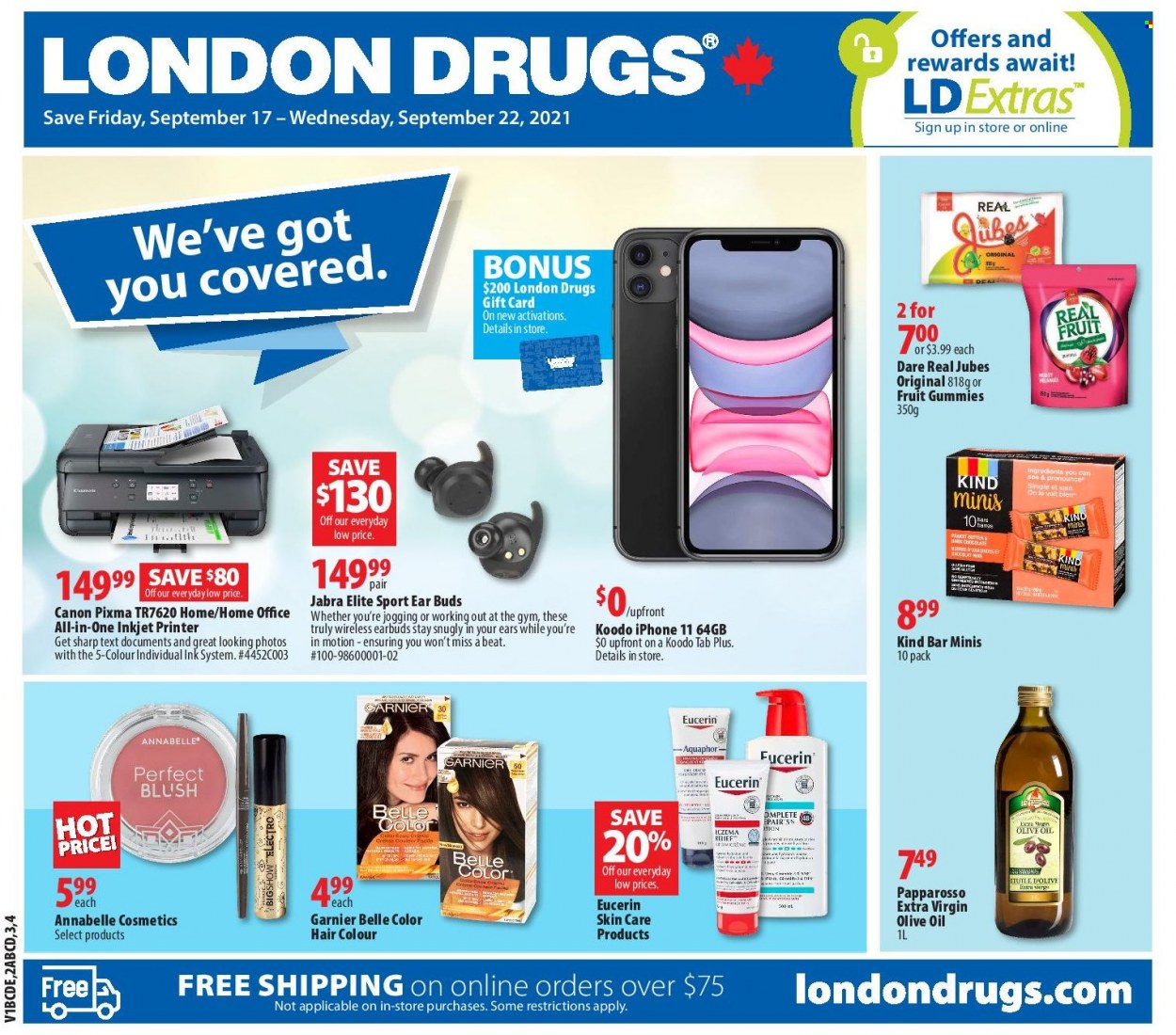 London Drugs flyer  - September 17, 2021 - September 22, 2021.