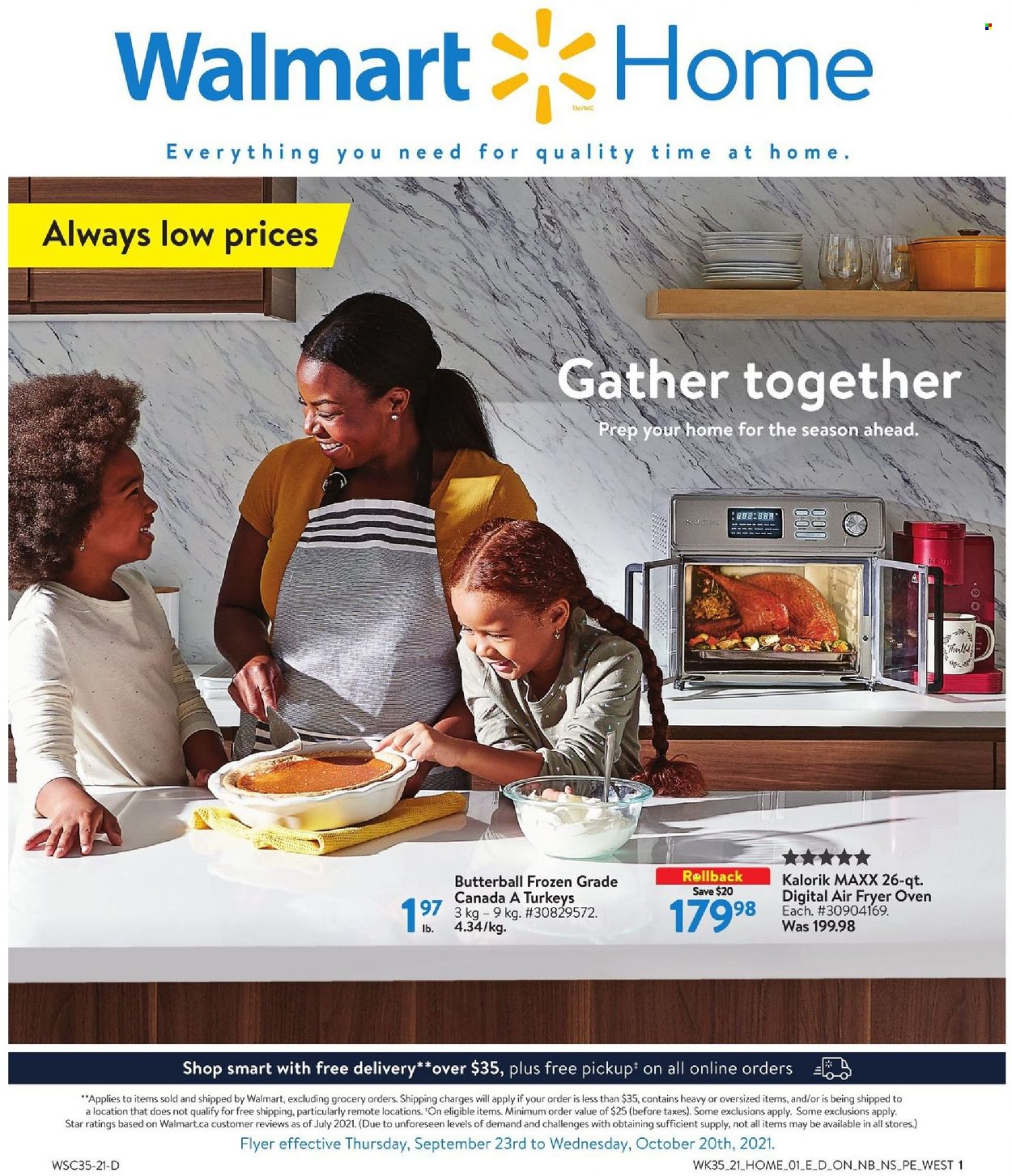 Walmart flyer  - September 23, 2021 - October 20, 2021.