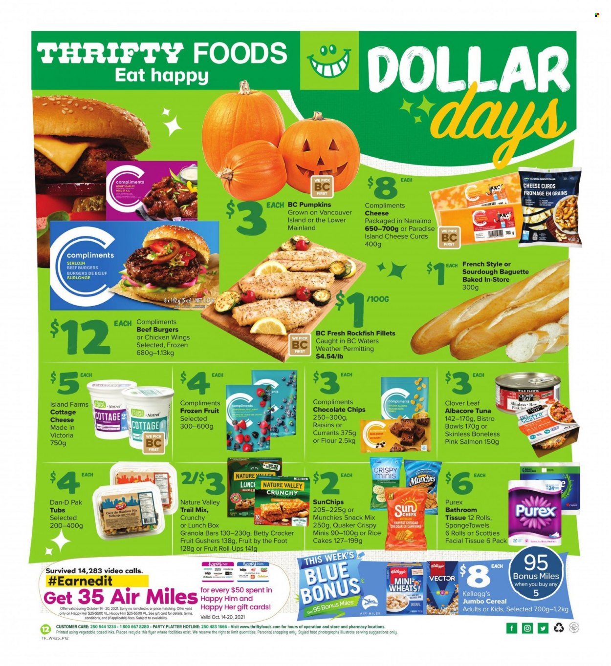 Thrifty Foods flyer  - October 14, 2021 - October 20, 2021.
