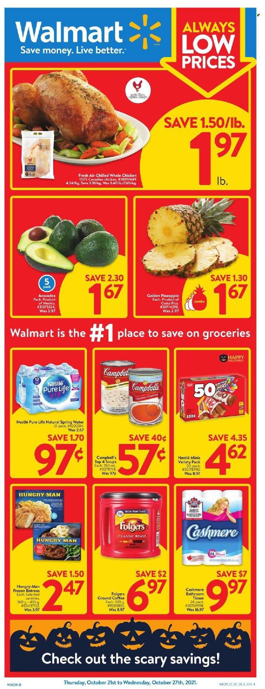 Walmart flyer  - October 21, 2021 - October 27, 2021. Page 1.