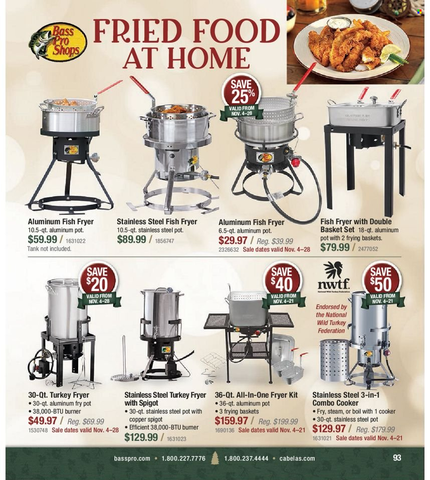 Bass Pro Shops flyer . Page 93.