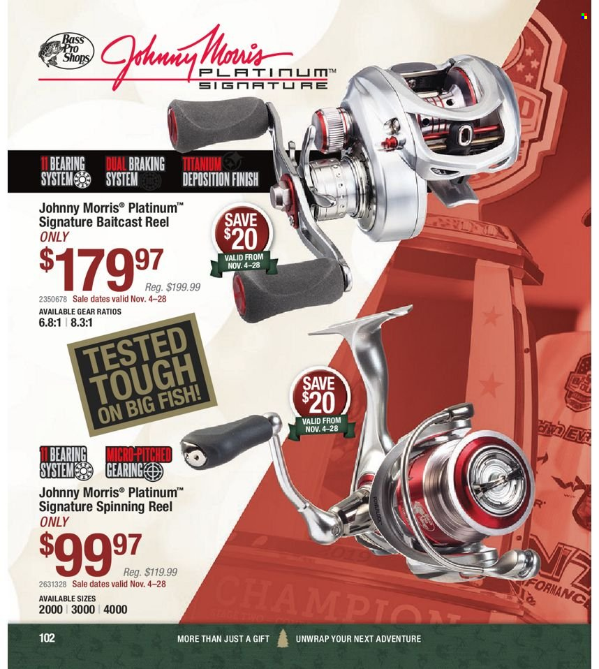 Bass Pro Shops flyer . Page 102.