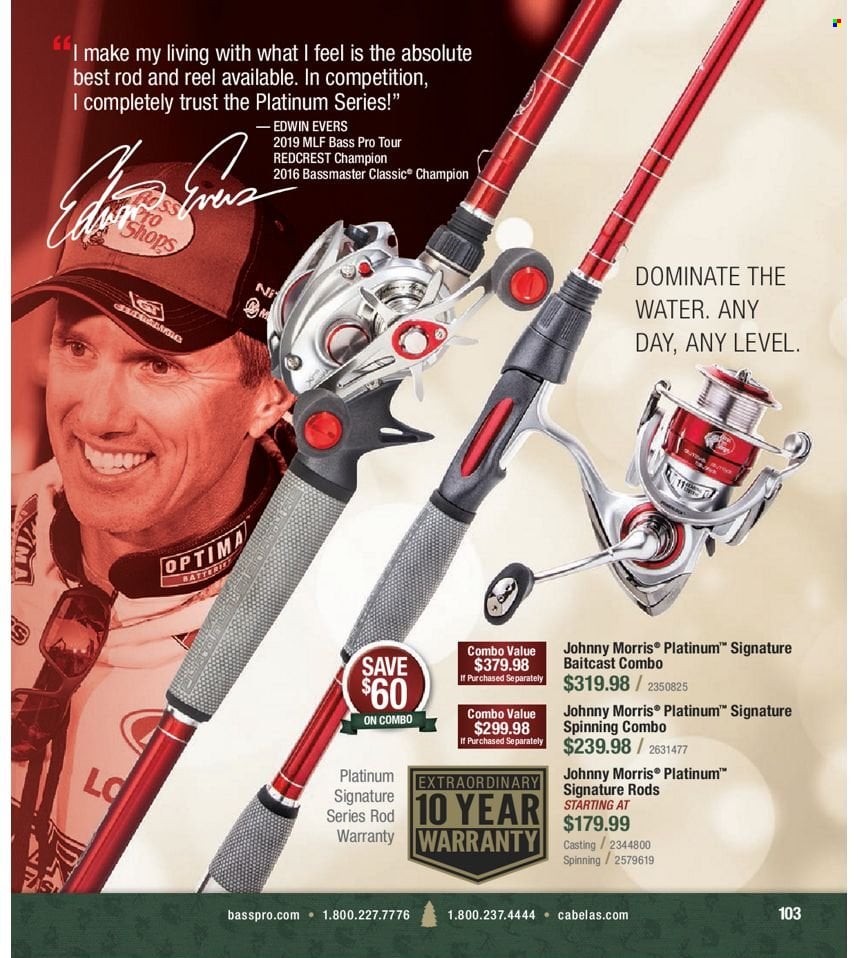 Bass Pro Shops flyer . Page 103.