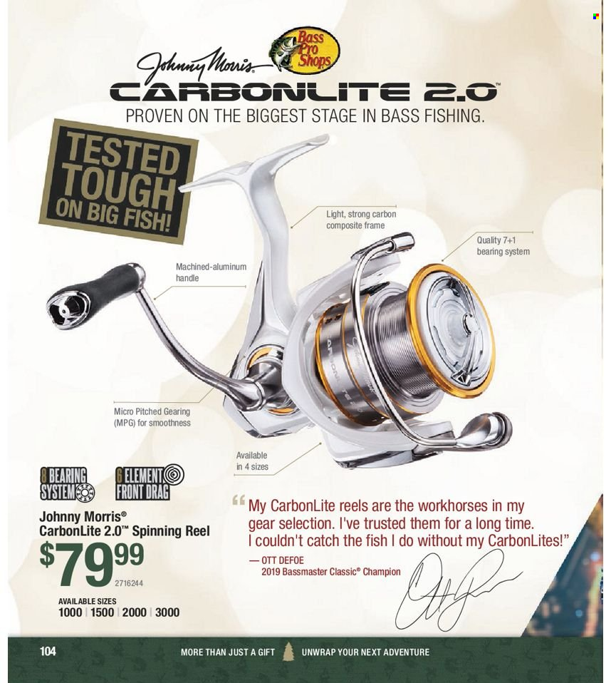 Bass Pro Shops flyer . Page 104.