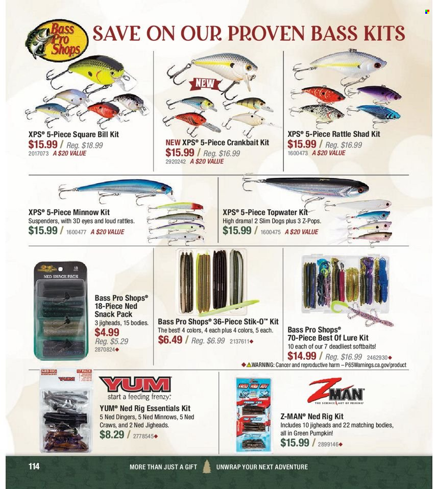 Bass Pro Shops flyer . Page 114.