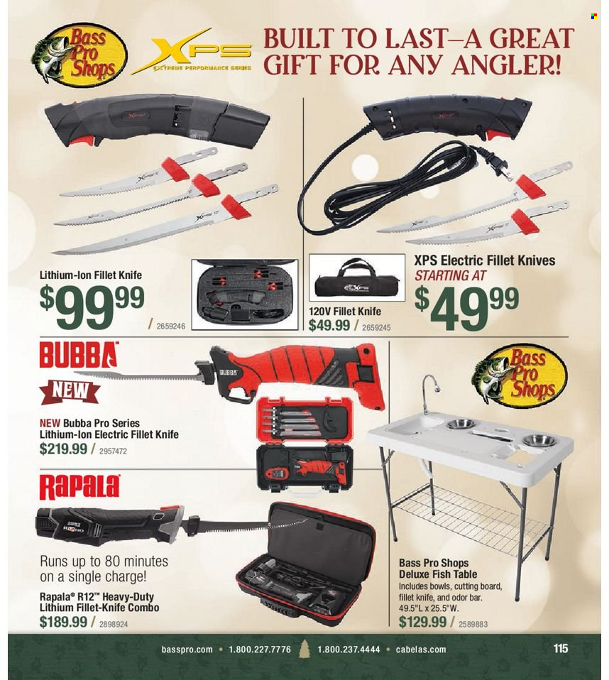 Bass Pro Shops flyer . Page 115.