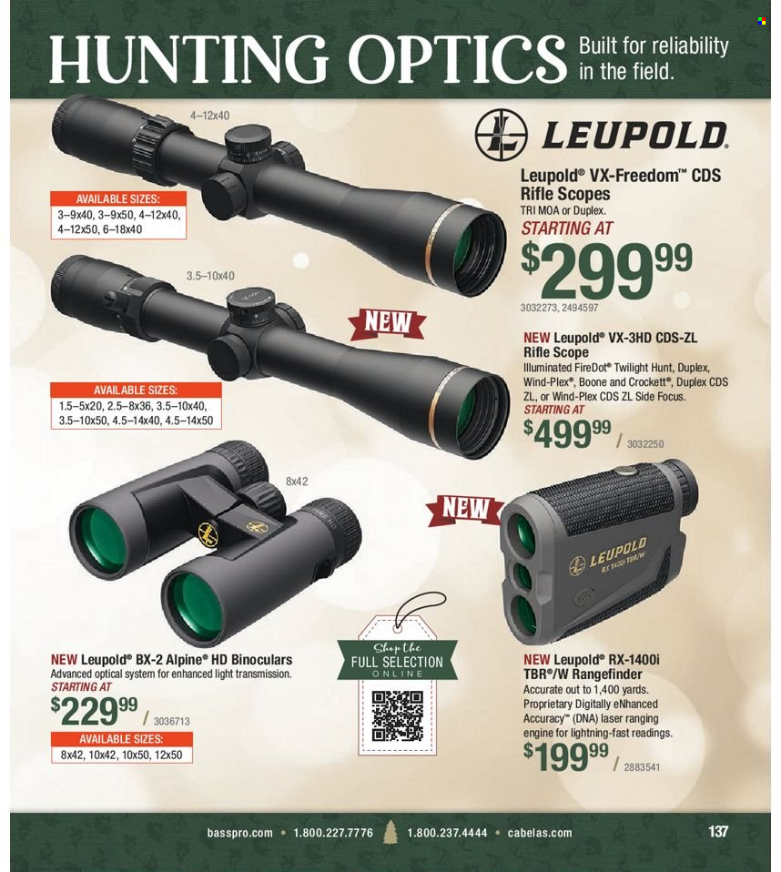 Bass Pro Shops flyer . Page 137.