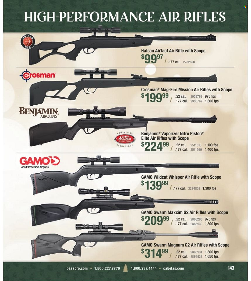 Bass Pro Shops flyer . Page 143.