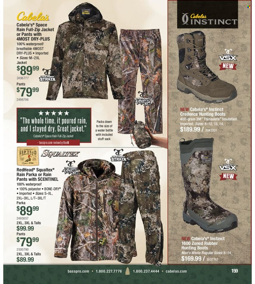 Bass Pro Shops flyer . Page 159.