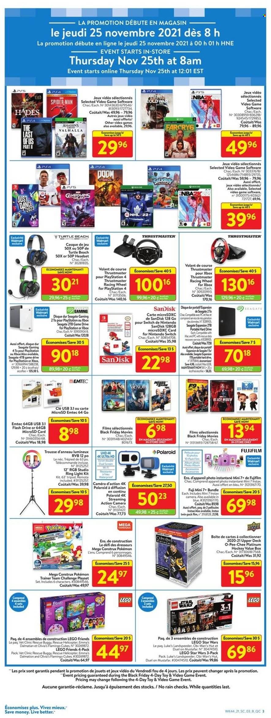 Walmart flyer  - November 25, 2021 - November 28, 2021. Page 3.