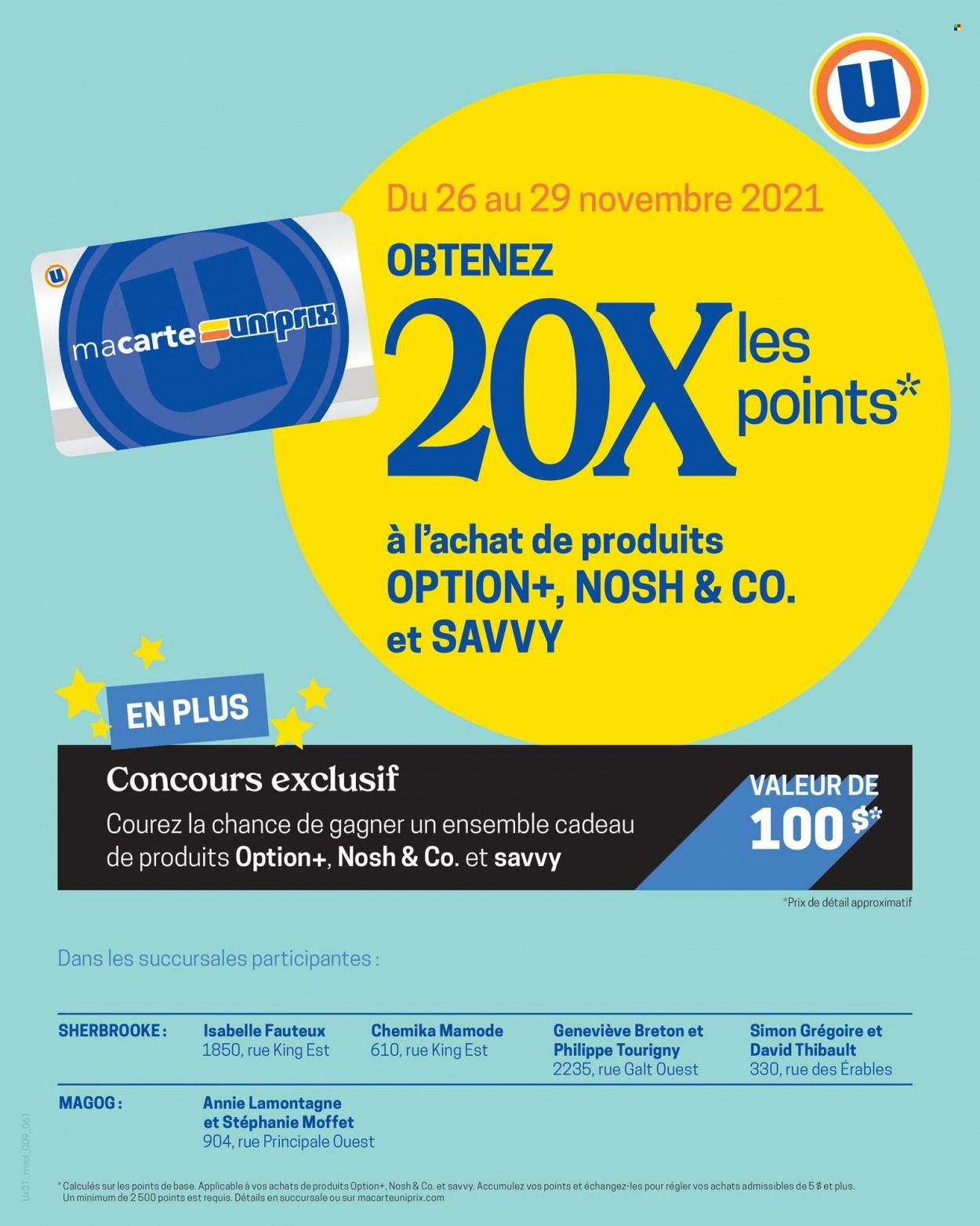 Uniprix flyer  - November 25, 2021 - December 01, 2021.