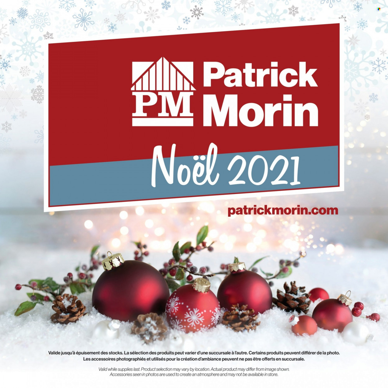 Patrick Morin flyer  - November 18, 2021 - December 31, 2021.