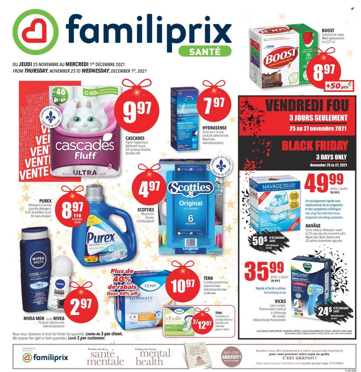 Familiprix Santé flyer  - November 25, 2021 - December 01, 2021.
