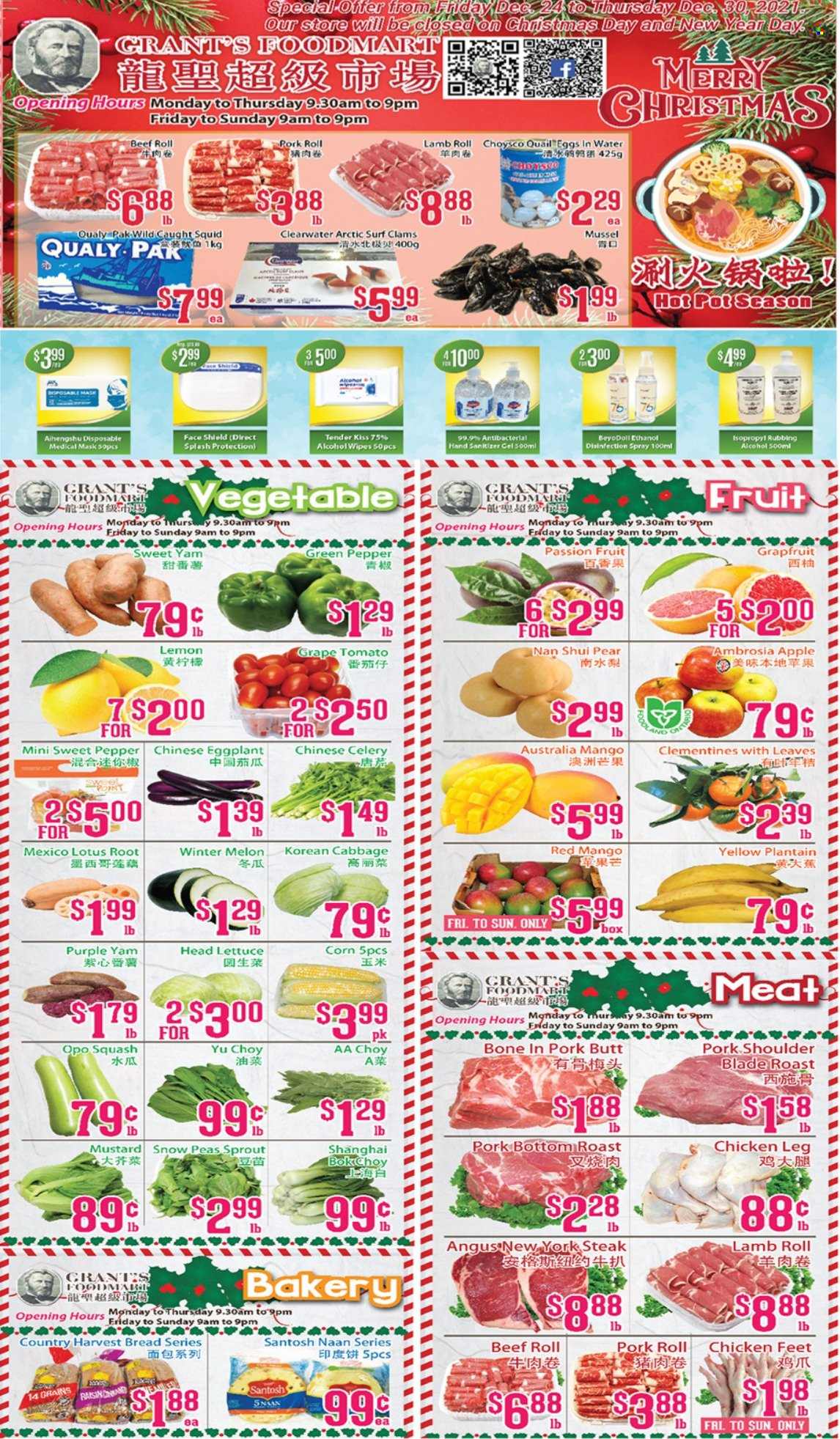 Grant's Foodmart flyer  - December 24, 2021 - December 30, 2021.