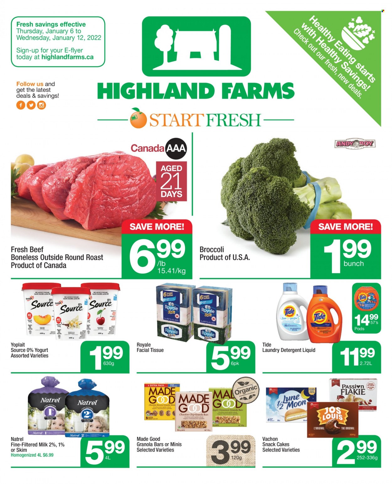 Highland Farms flyer  - January 06, 2022 - January 12, 2022.