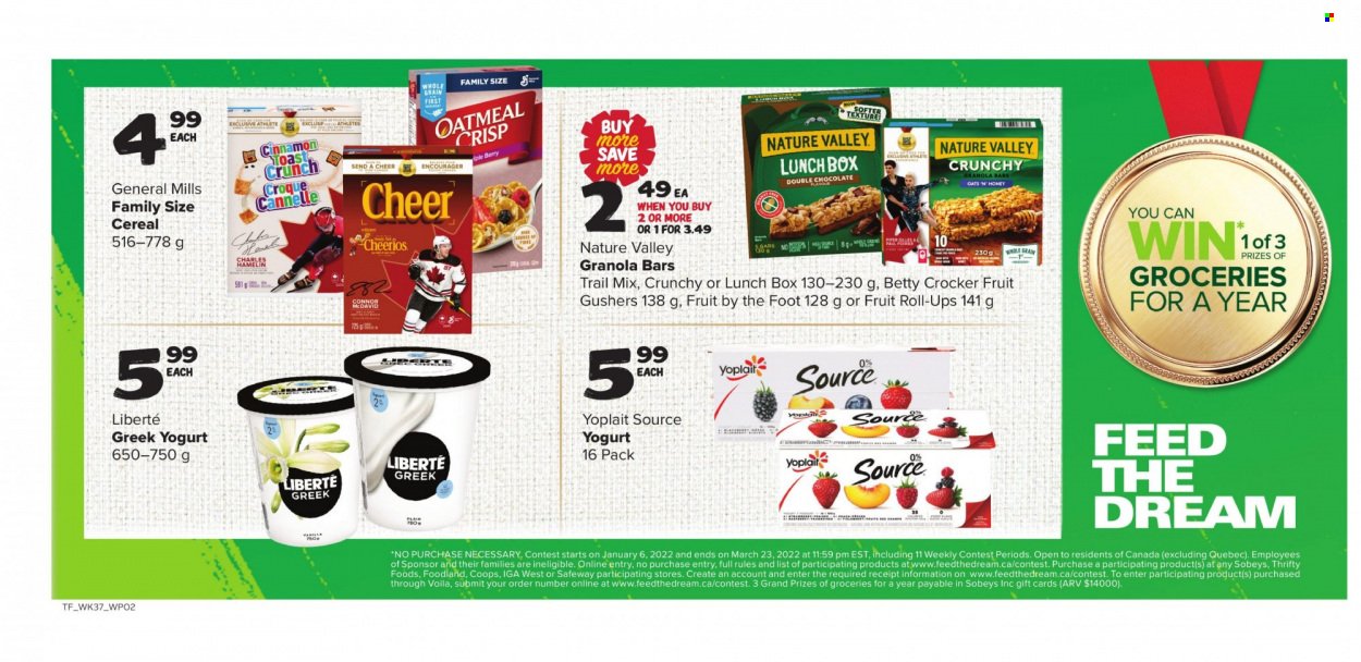 Thrifty Foods flyer  - January 06, 2022 - March 23, 2022.