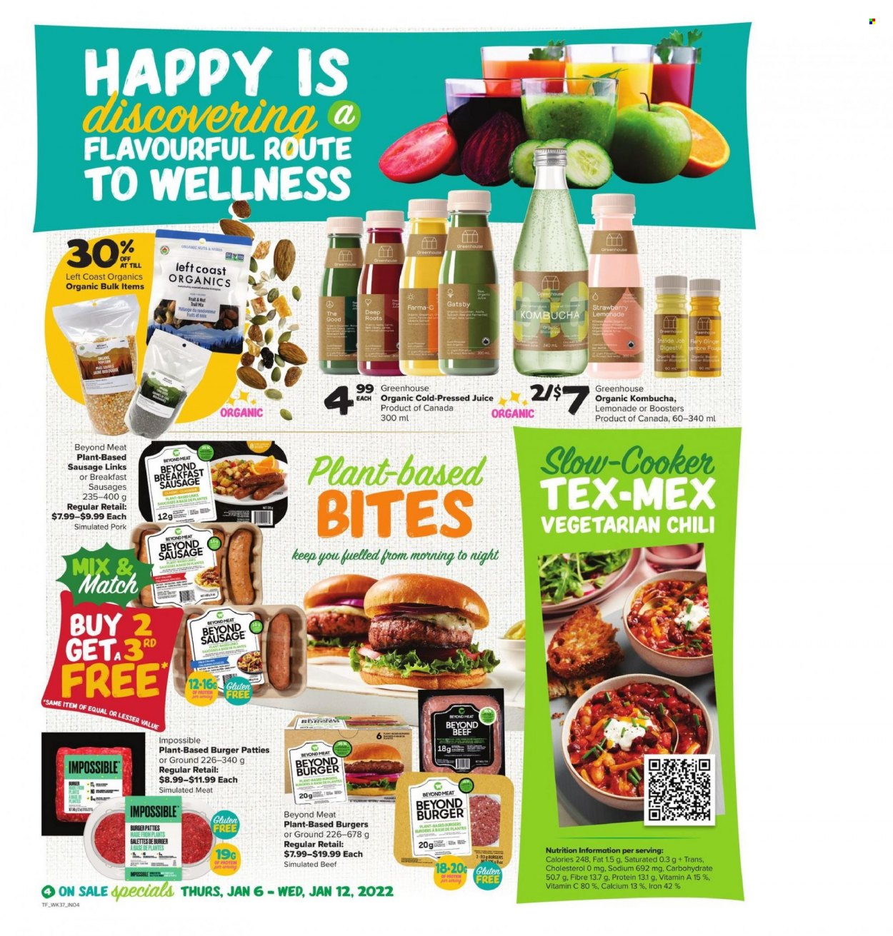 Thrifty Foods flyer  - January 06, 2022 - January 12, 2022.