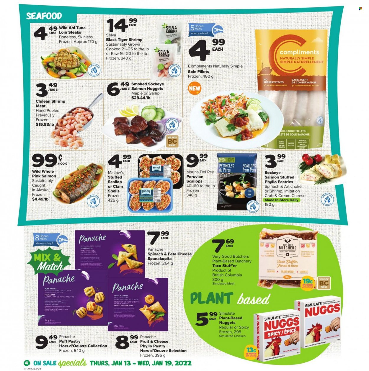 Thrifty Foods flyer  - January 13, 2022 - January 19, 2022.