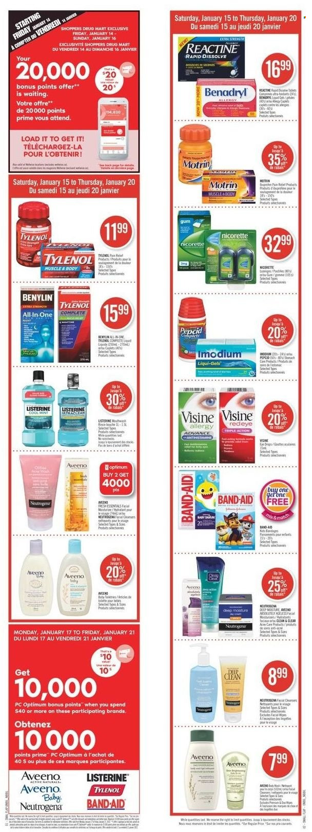 Shoppers Drug Mart flyer  - January 15, 2022 - January 20, 2022.