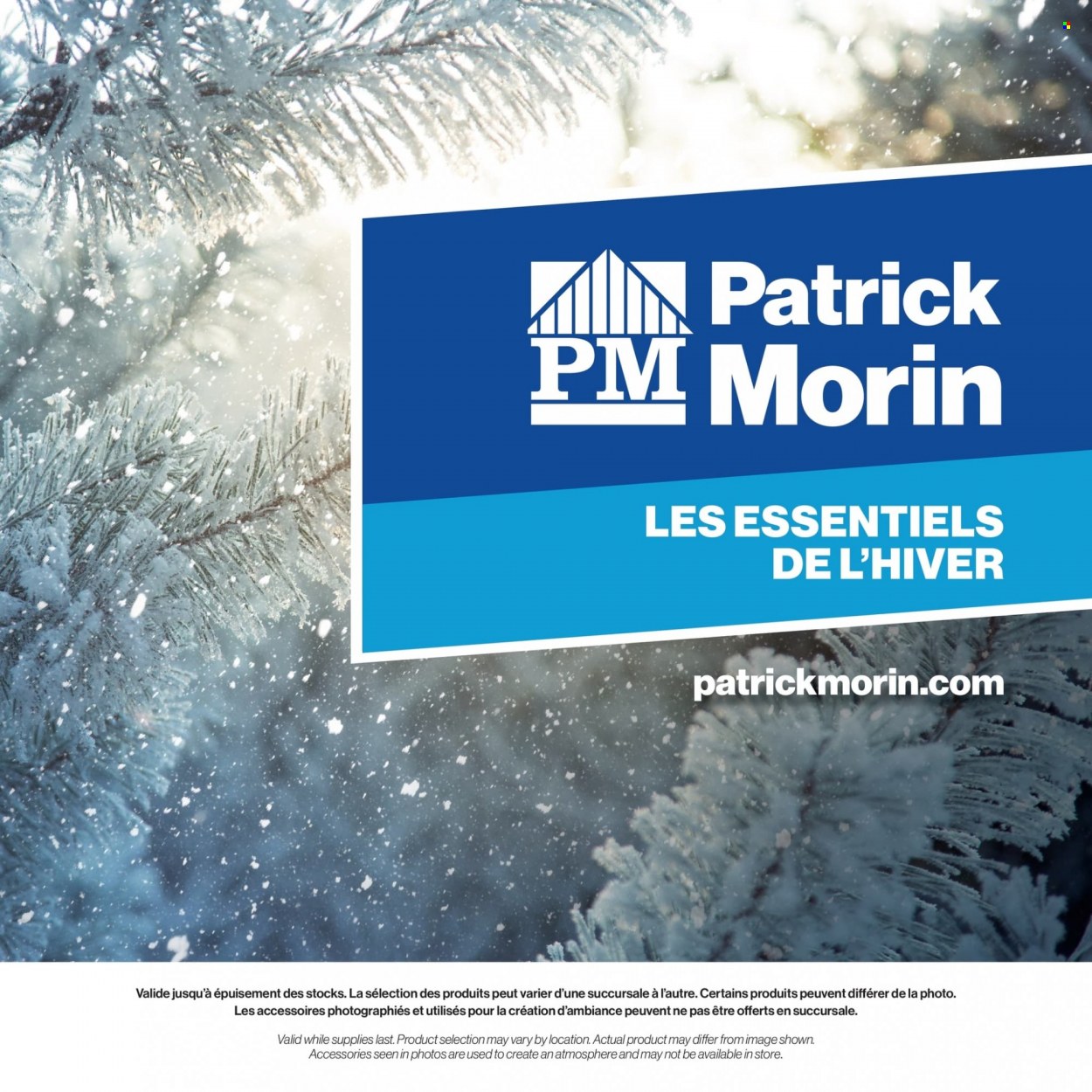 Patrick Morin flyer  - January 20, 2022 - February 28, 2022.