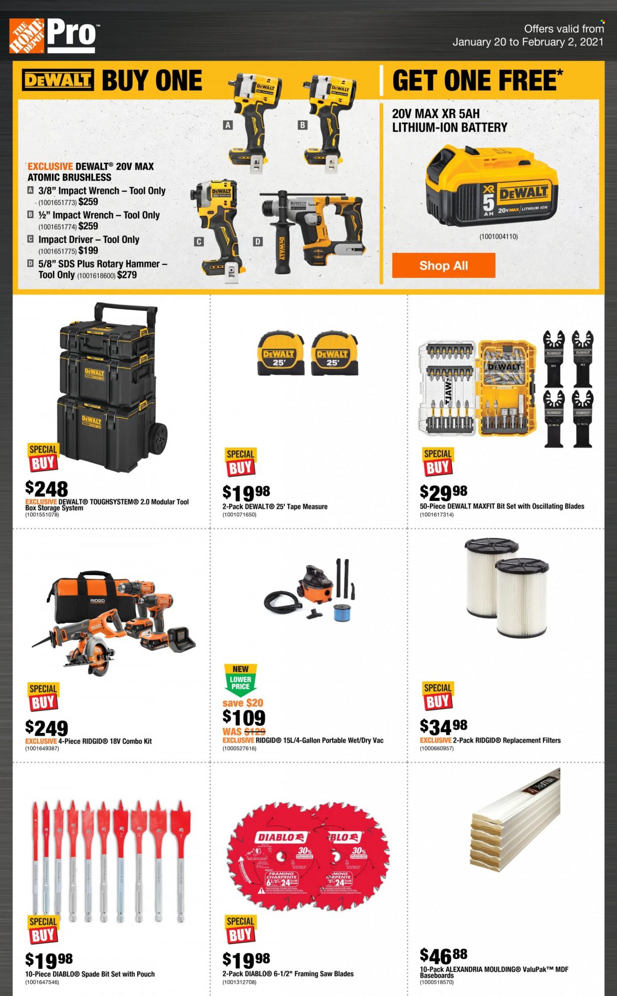 The Home Depot flyer  - January 20, 2022 - February 02, 2022.