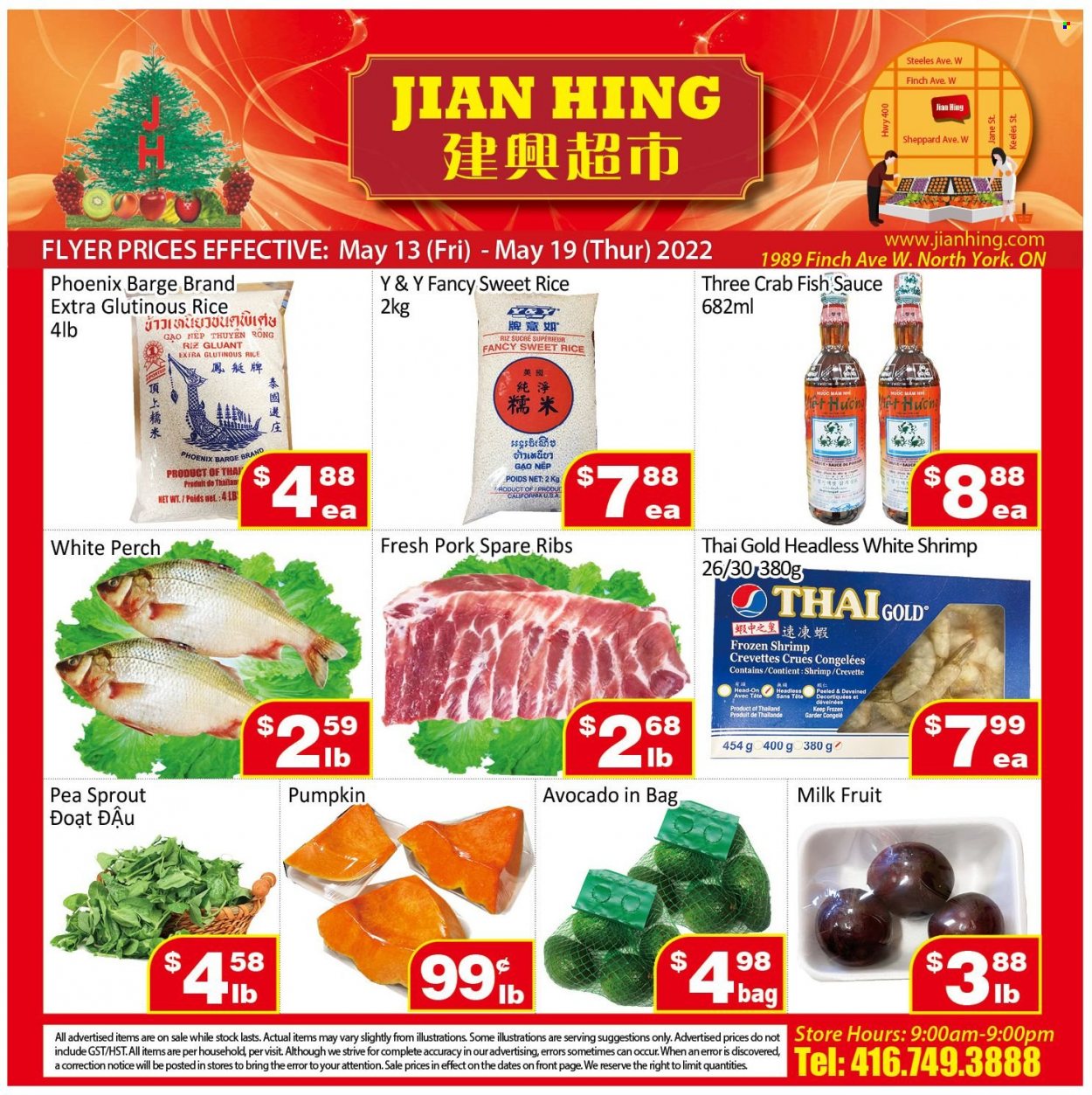 Jian Hing Supermarket flyer  - May 13, 2022 - May 19, 2022.