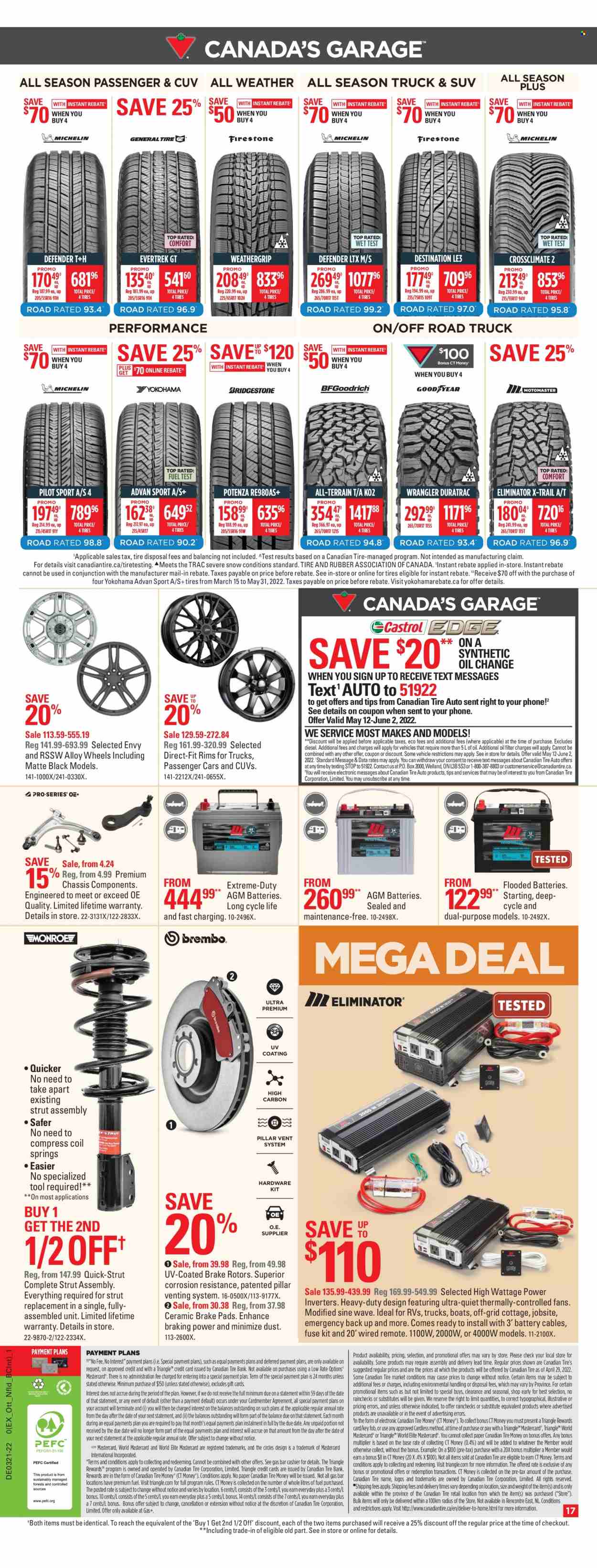 Canadian Tire flyer  - May 20, 2022 - May 26, 2022.