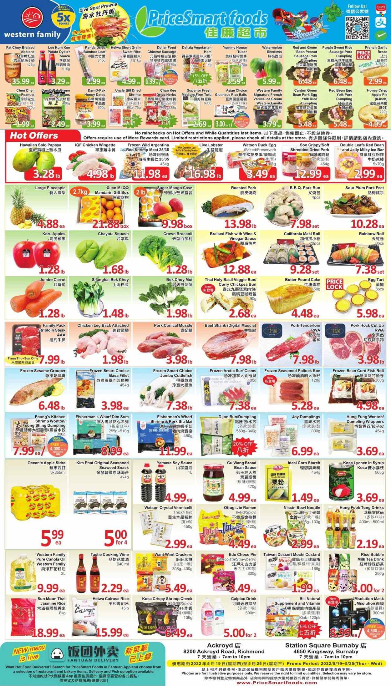 PriceSmart Foods flyer  - May 19, 2022 - May 25, 2022.
