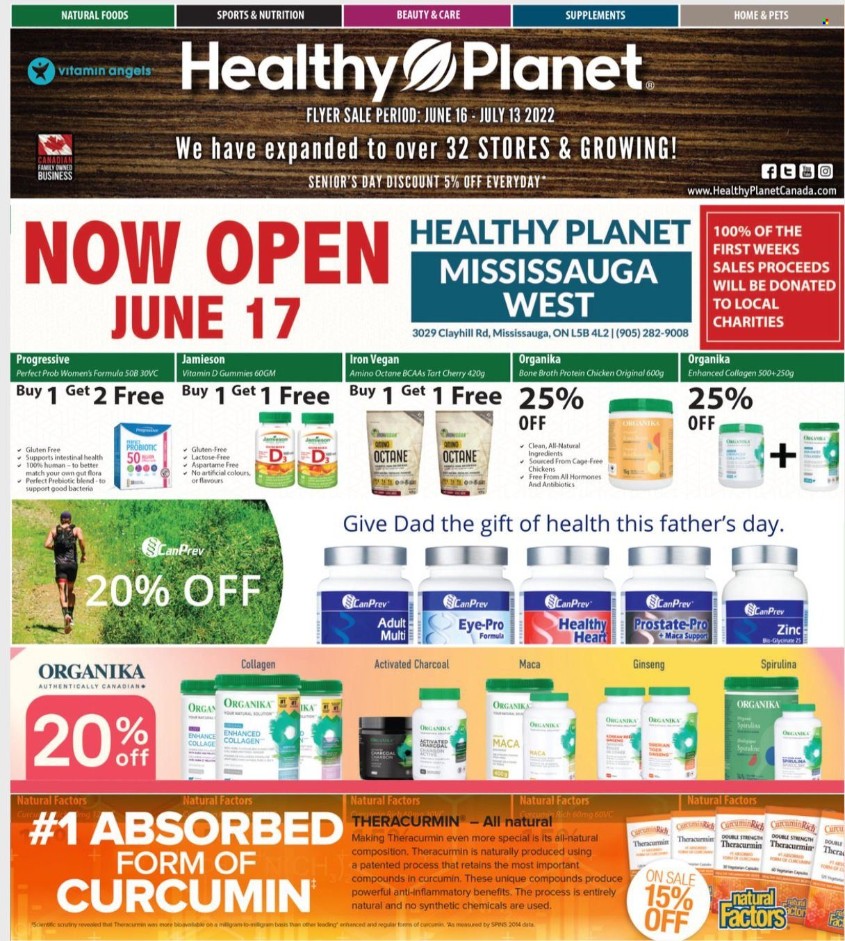 Healthy Planet flyer  - June 16, 2022 - July 13, 2022.