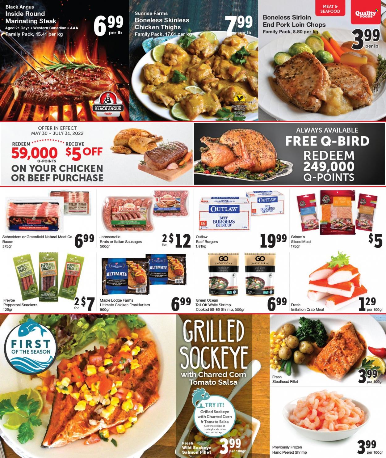 Quality Foods flyer  - July 04, 2022 - July 10, 2022.