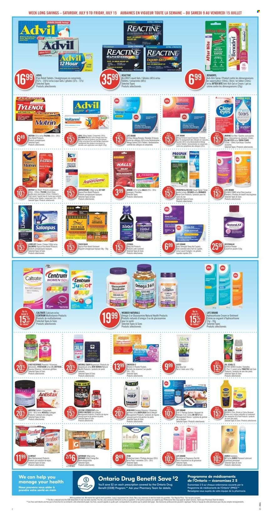 Shoppers Drug Mart flyer  - July 09, 2022 - July 15, 2022.