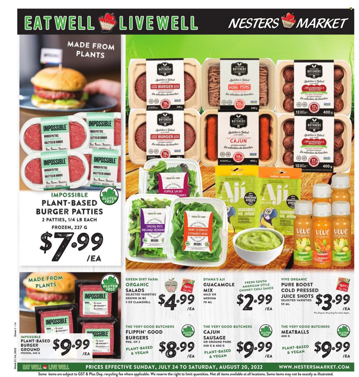 Nesters Food Market flyer  - July 24, 2022 - August 20, 2022.